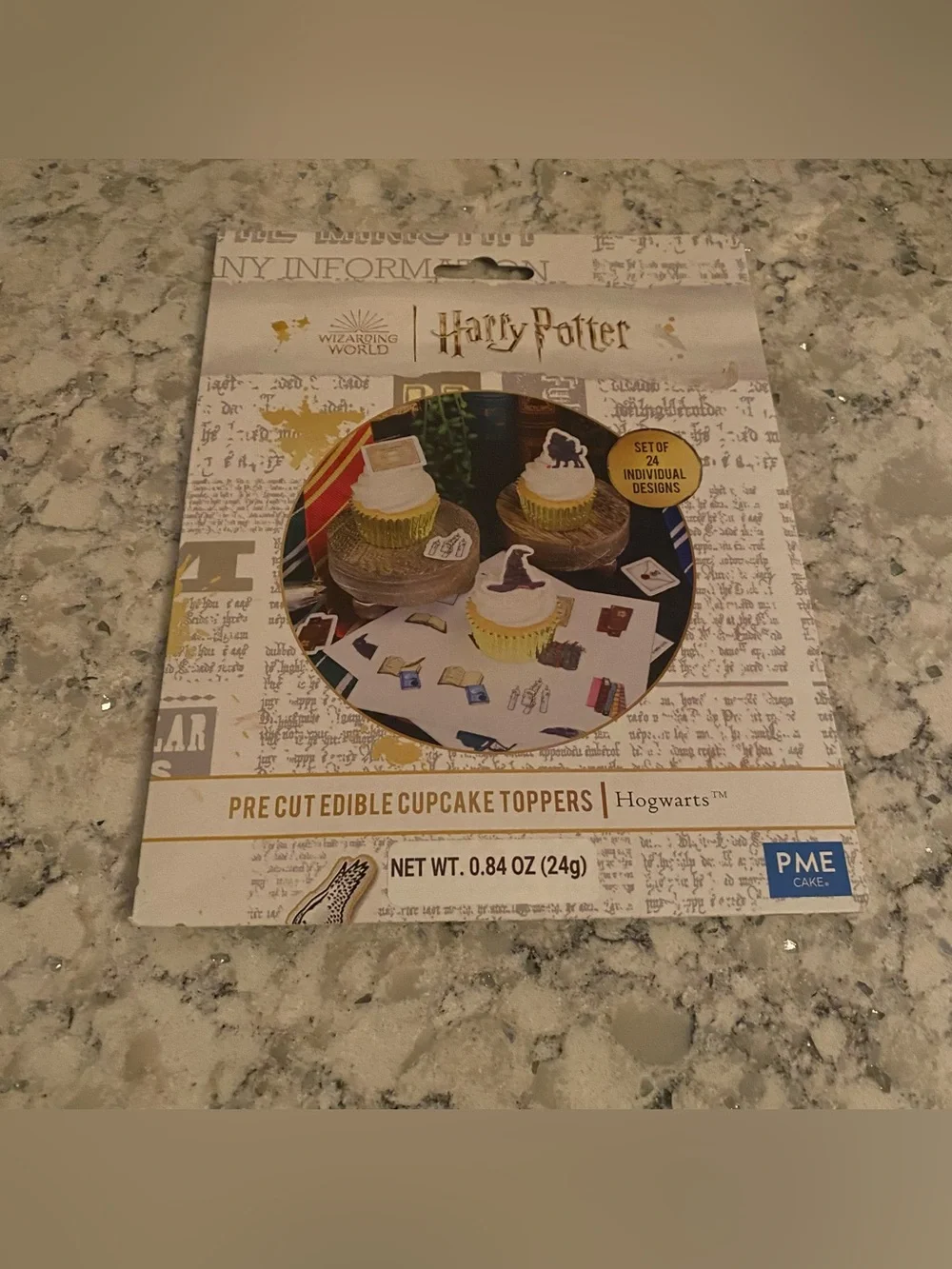 PME Cake Harry Potter Hogwarts pre cut edible cupcake toppers